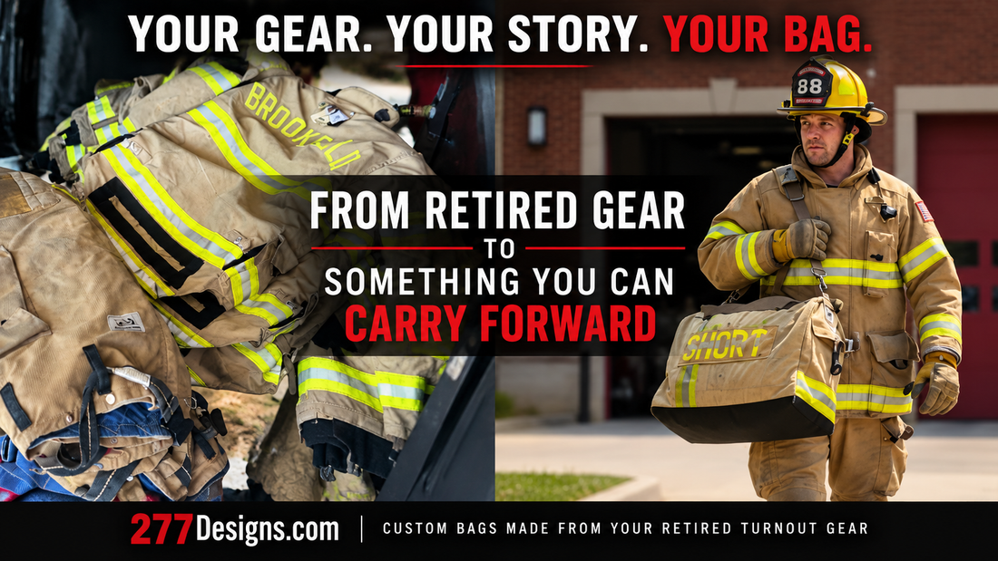 Turn Your Retired Firefighter Gear Into a Custom Bag