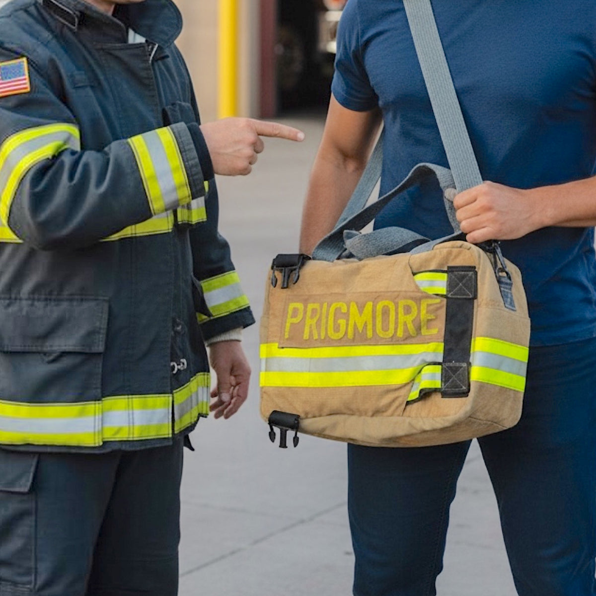 Convertible Firefighter Messenger & Diaper Bag | Double Compartment Backpack