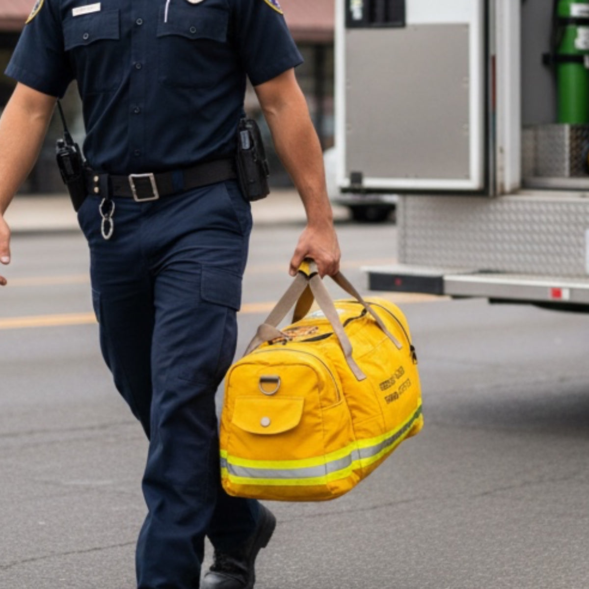 EMS Paramedic Tool Bag Made From Authentic Retired Firefighter Gear