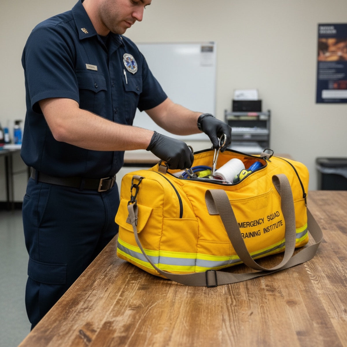 EMS Paramedic Tool Bag Made From Authentic Retired Firefighter Gear