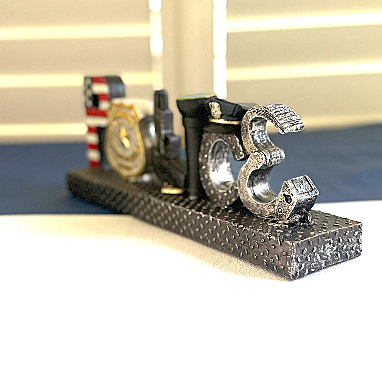 Personalized Police Statue and Photo Frame