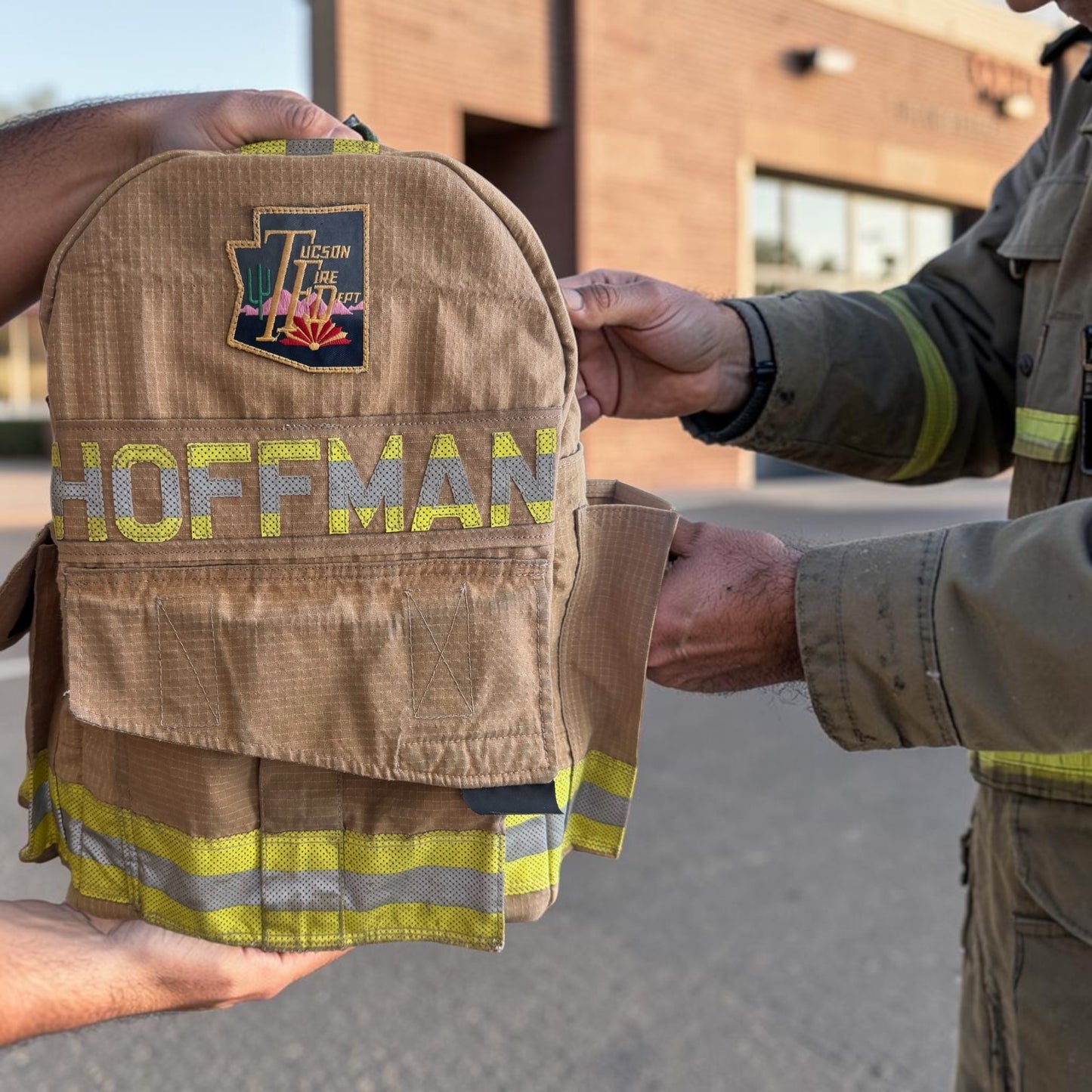 Personalized Firefighter Backpack | Custom Fire Gear Backpack Gift