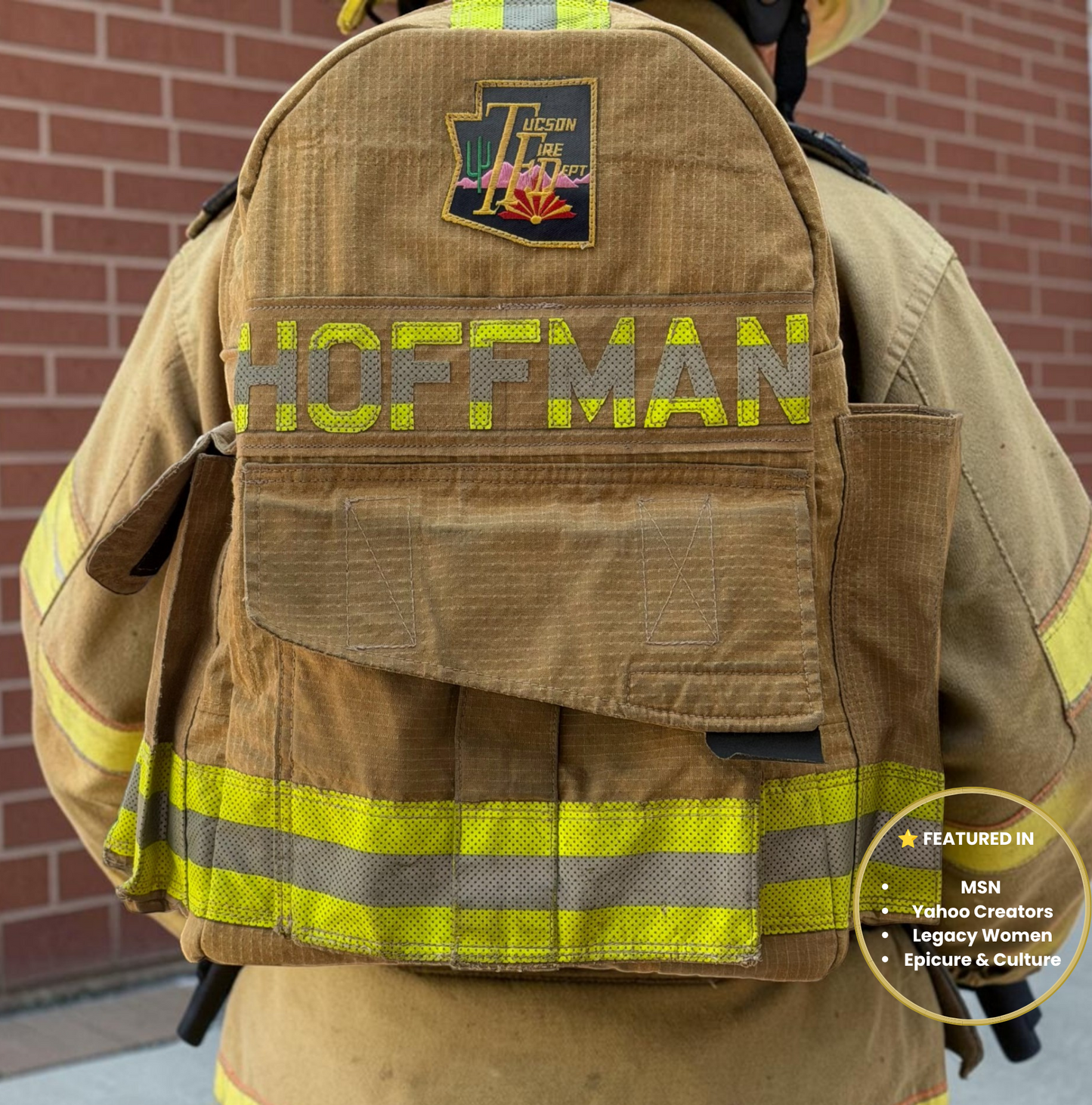 Personalized Firefighter Backpack | Custom Fire Gear Backpack Gift