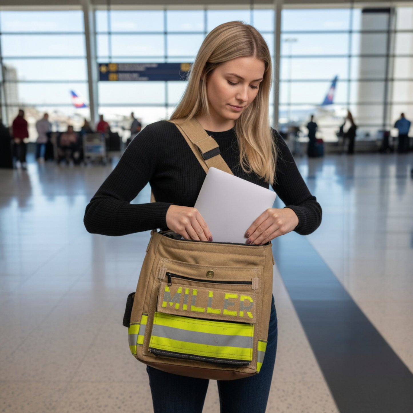 Firefighter Turnout Gear Messenger Bag