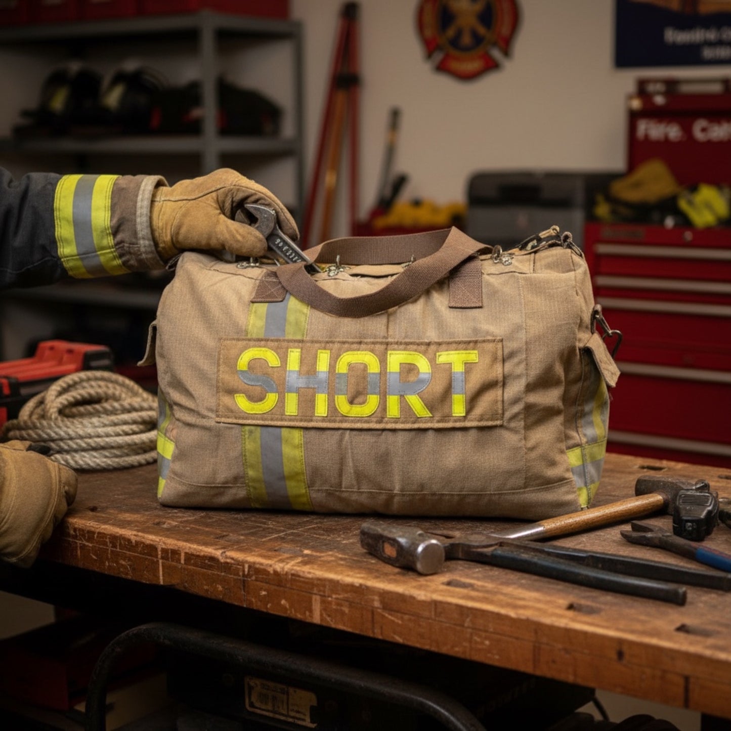 Firefighter Tool Duffle Bag | Handmade from Authentic Retired Turnout Gear