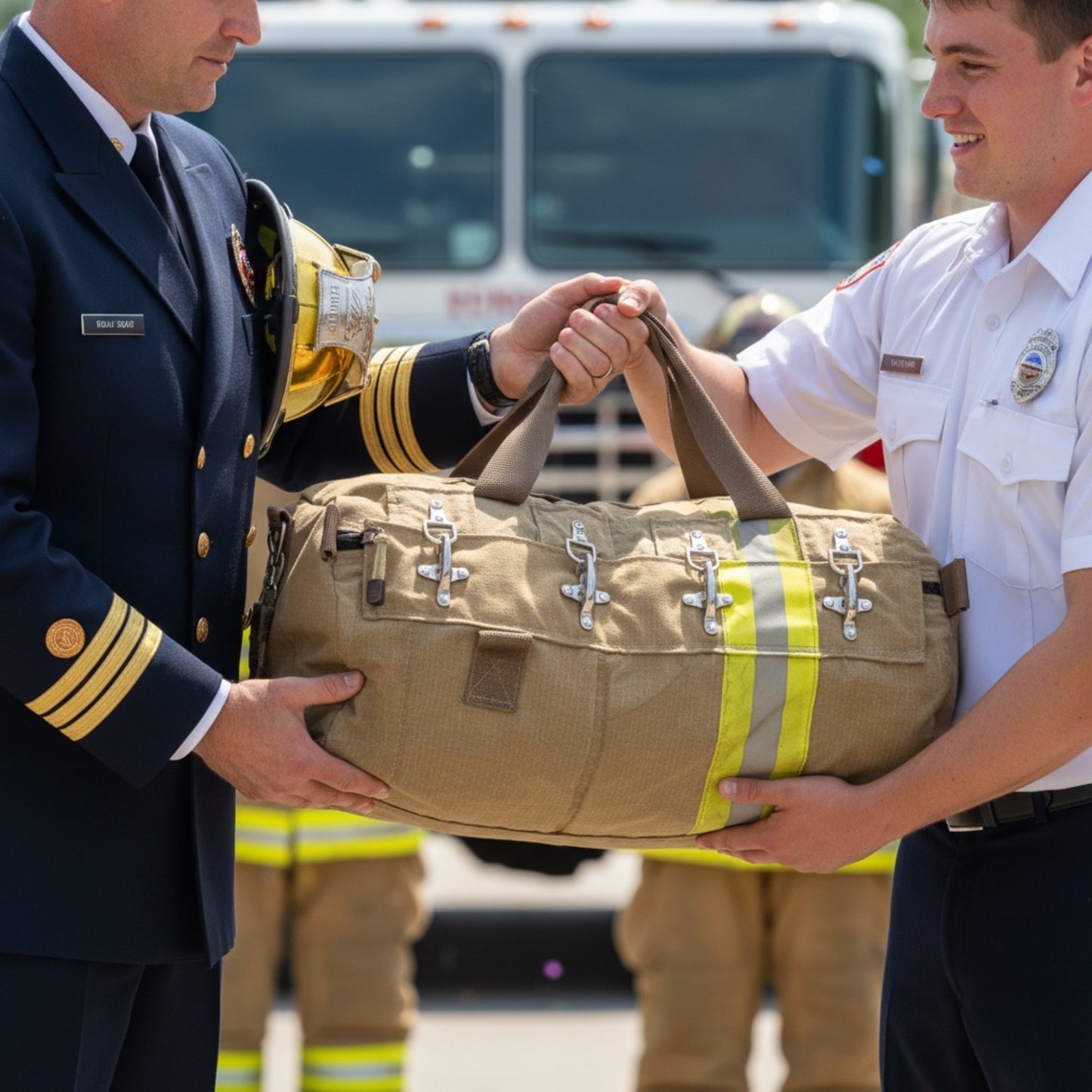 Firefighter Tool Duffle Bag | Handmade from Authentic Retired Turnout Gear