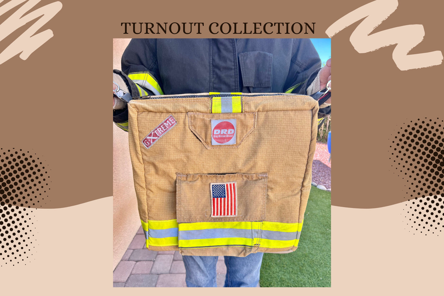 Fire Gear Commute Turnout Bag  Firefighter Equipment Sac
