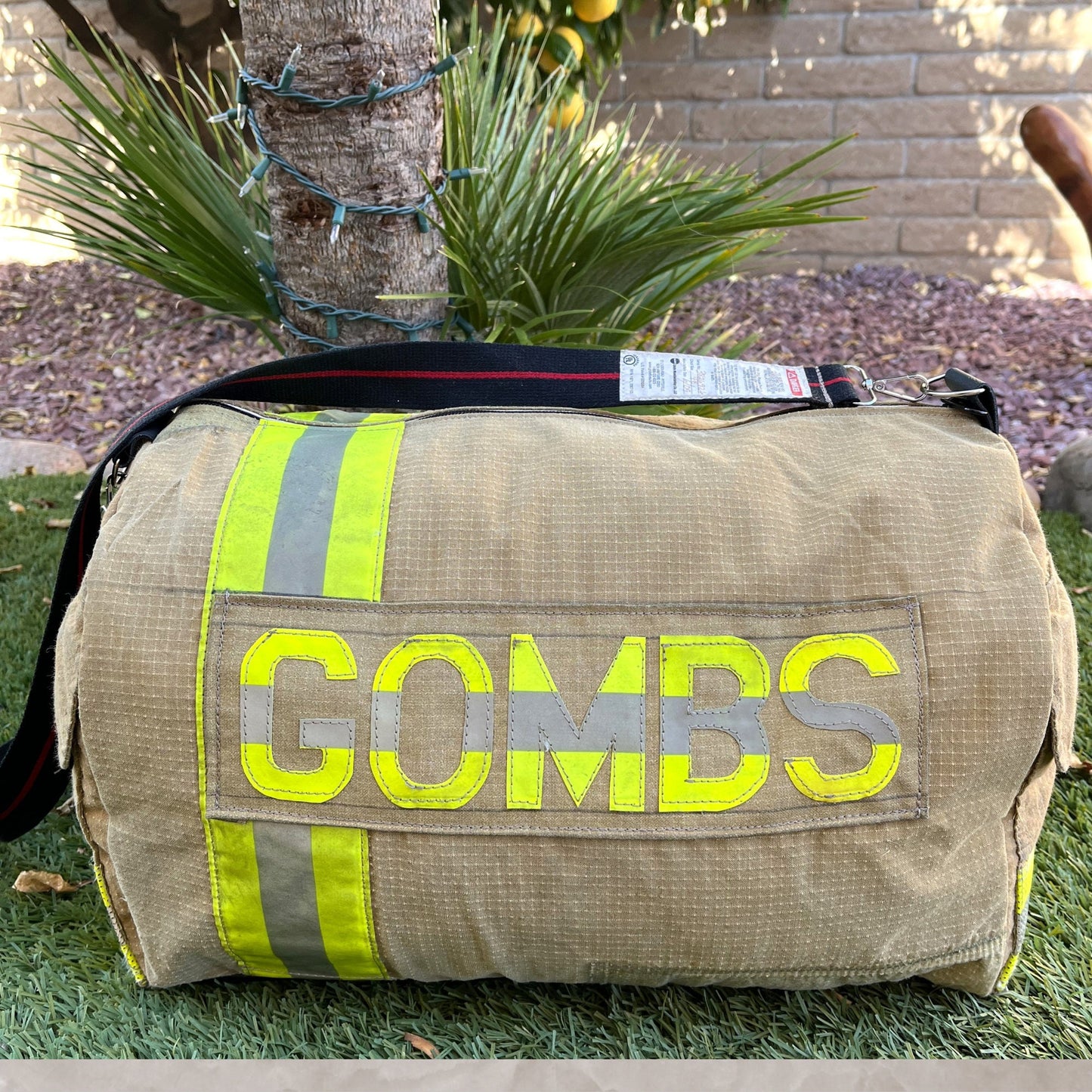 Firefighter Fire Gear Gym Duffle Bag Personalized