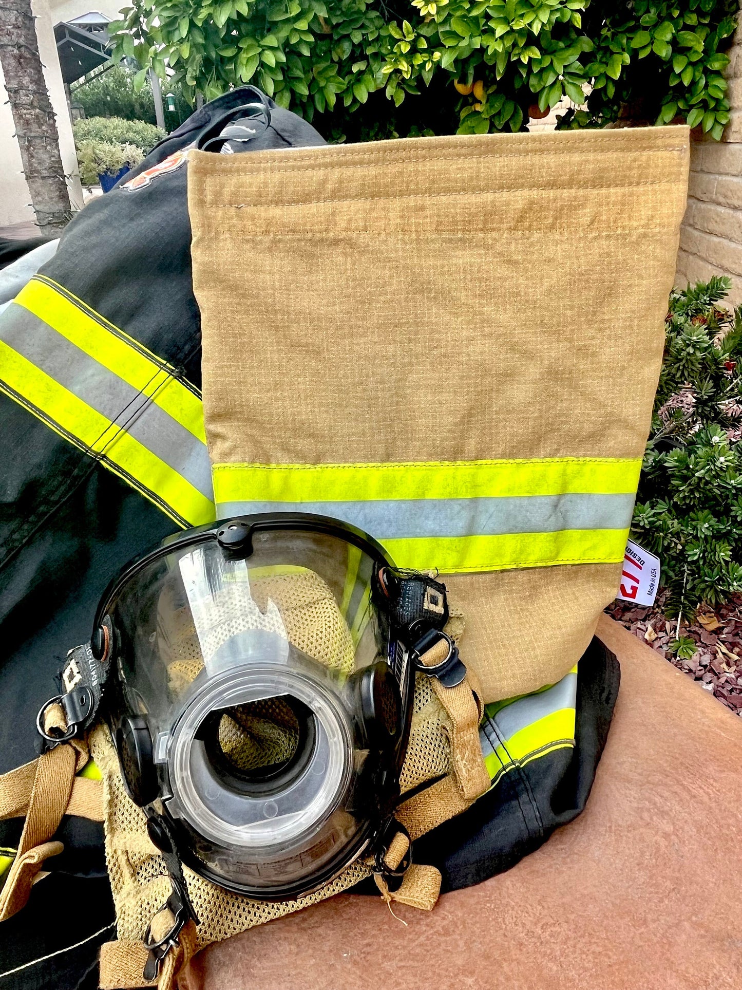 Fireman Personalized Durable SCBA Mask Bag