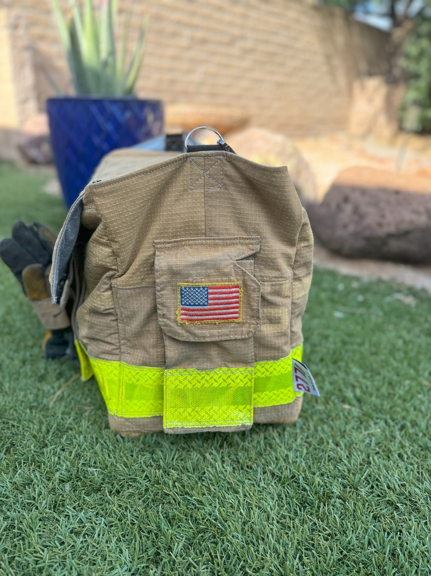 Upscale Firefighter Gear Laptop Bag Business Spacious Handbag