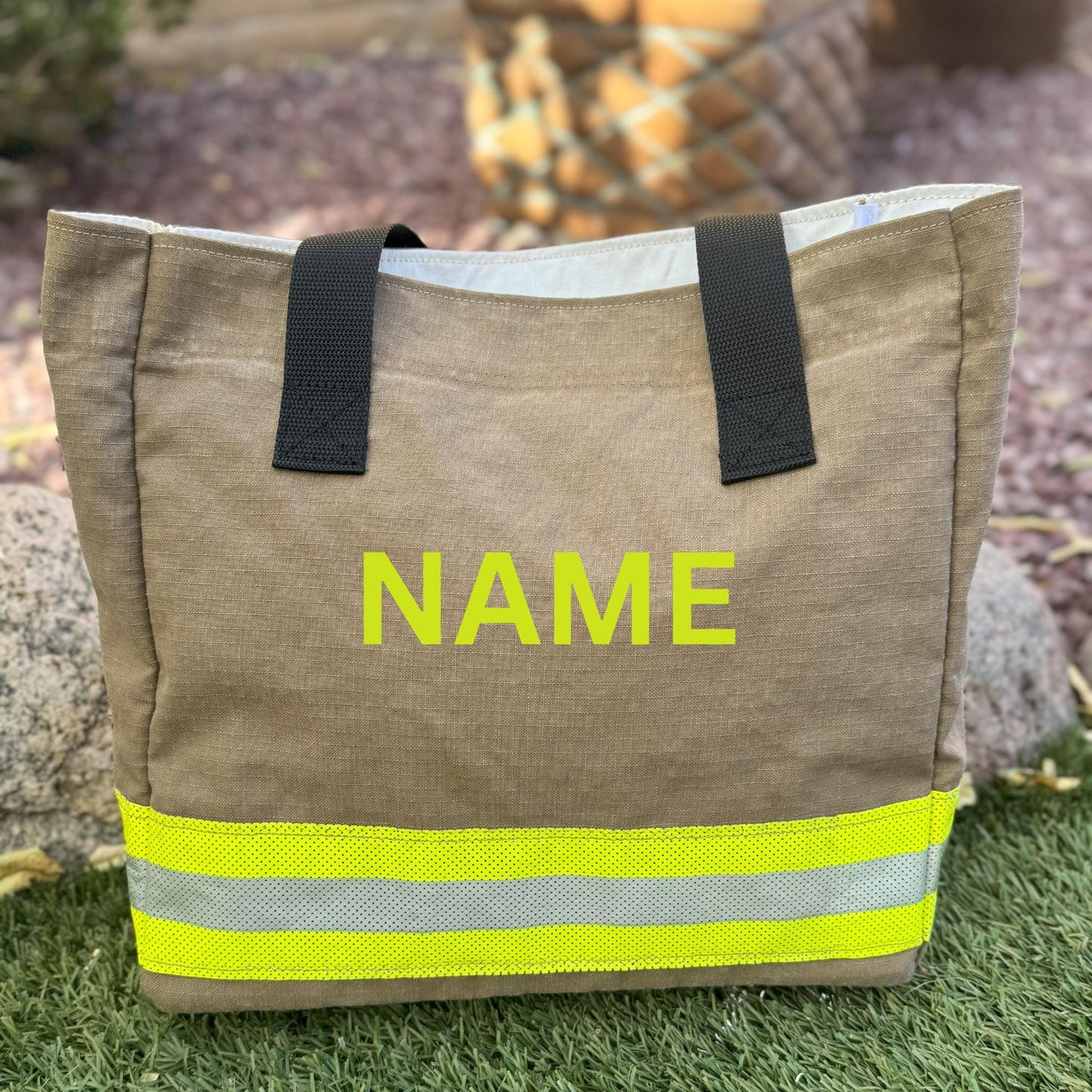 Handmade Firefighter Turnout Gear Tote Bag