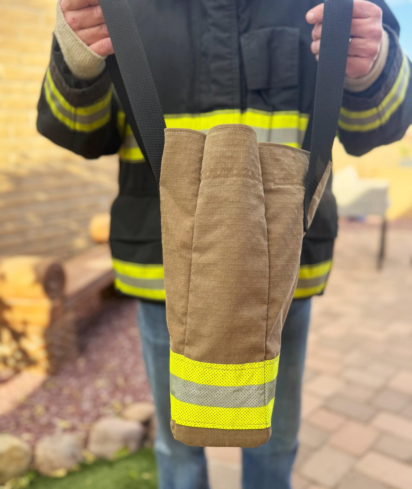 Handmade Firefighter Turnout Gear Tote Bag