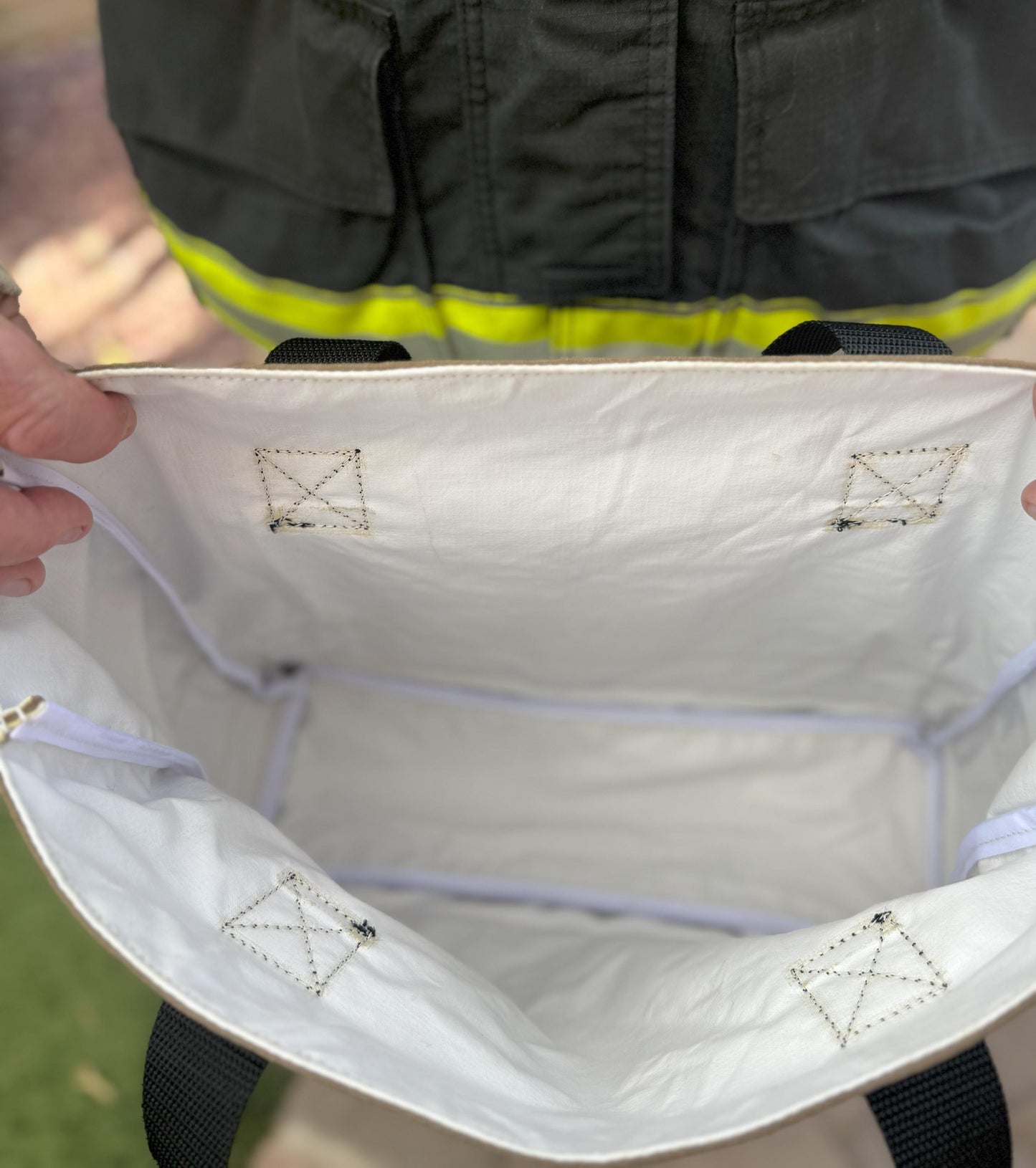 Handmade Firefighter Turnout Gear Tote Bag