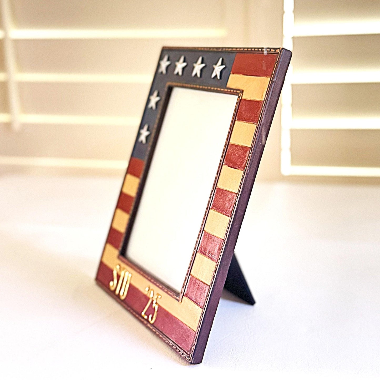American Flag Personalized Photo Frame