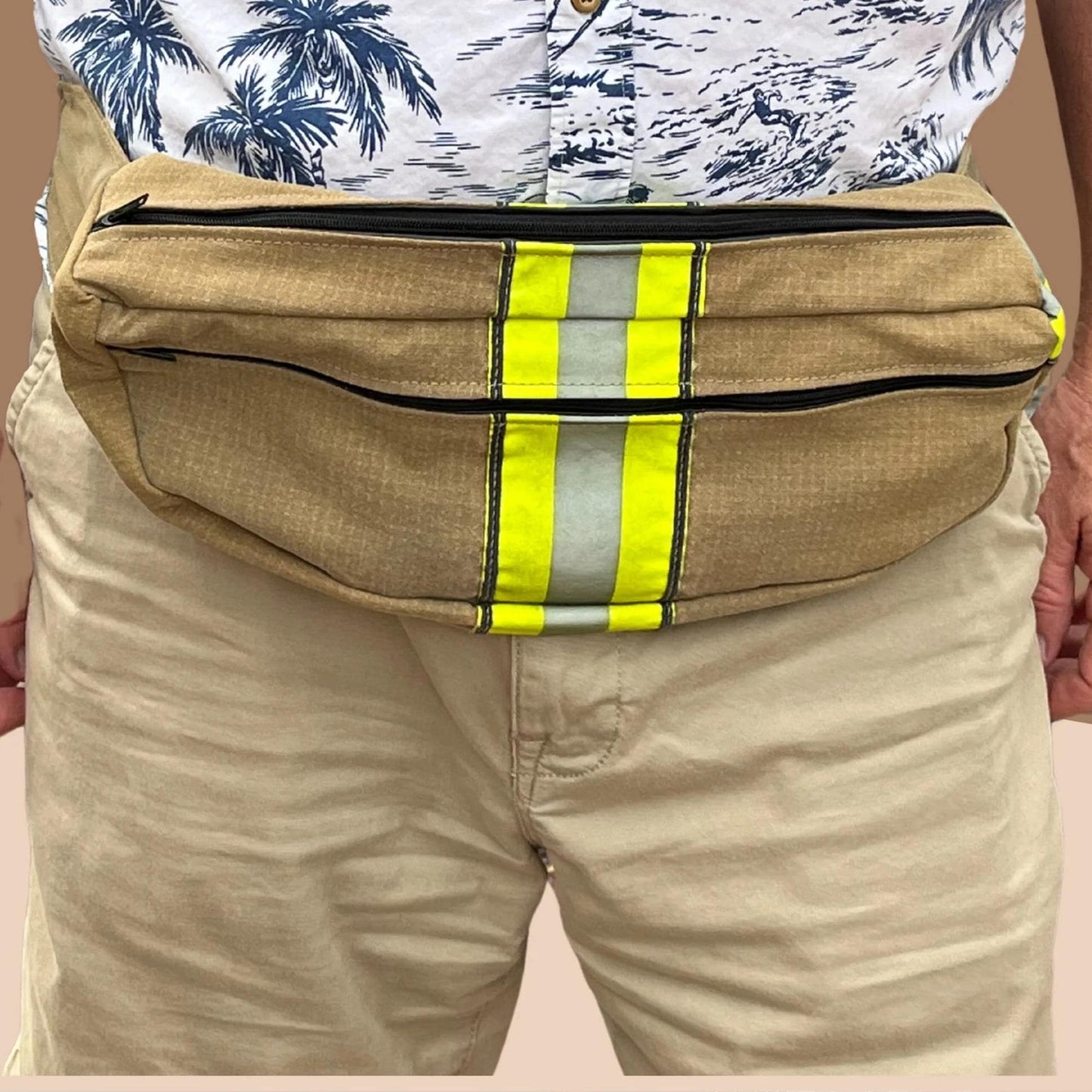Firefighter Turnout Fanny Sling Handmade Bag