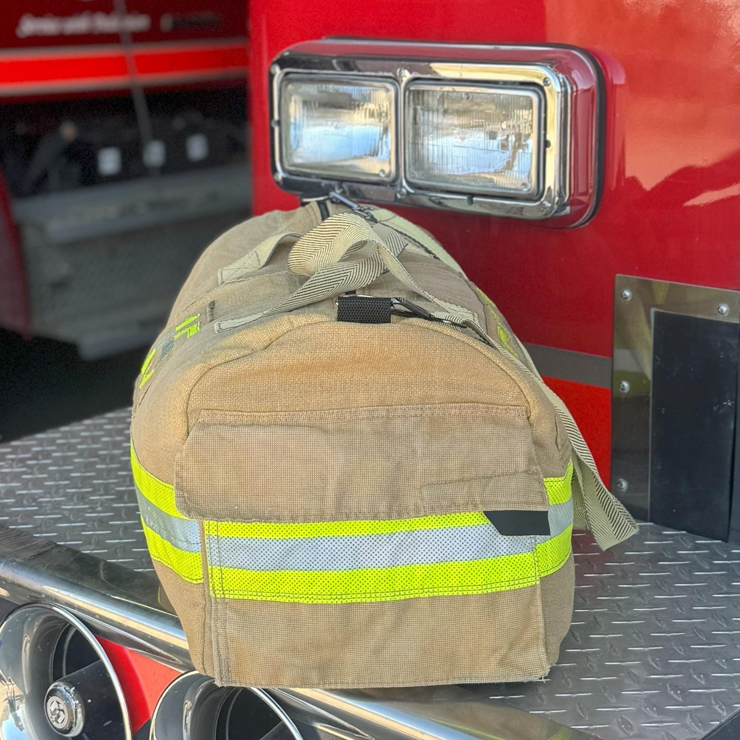 Sturdy Firefighter Duffle Travel Luggage Bag