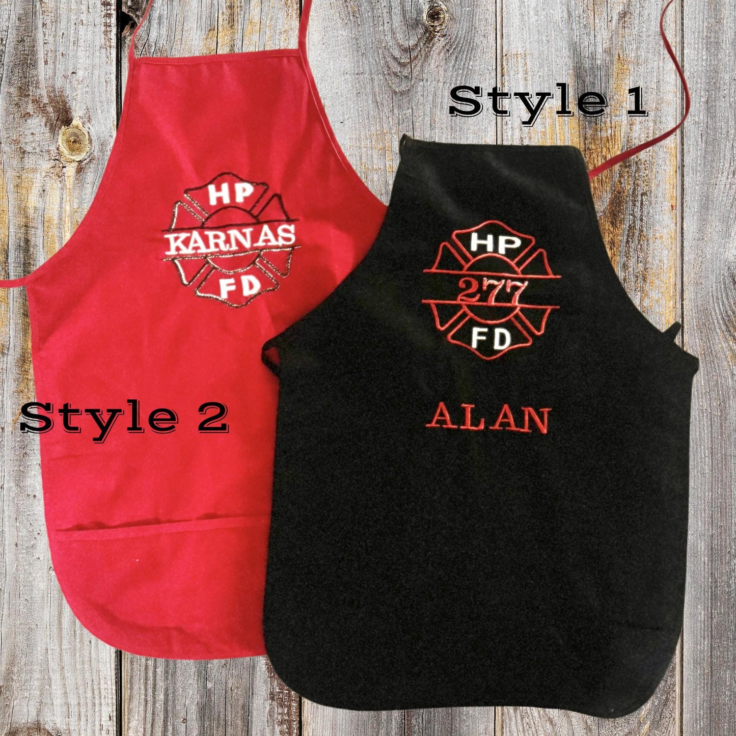 Firefighter Embroidered Apron