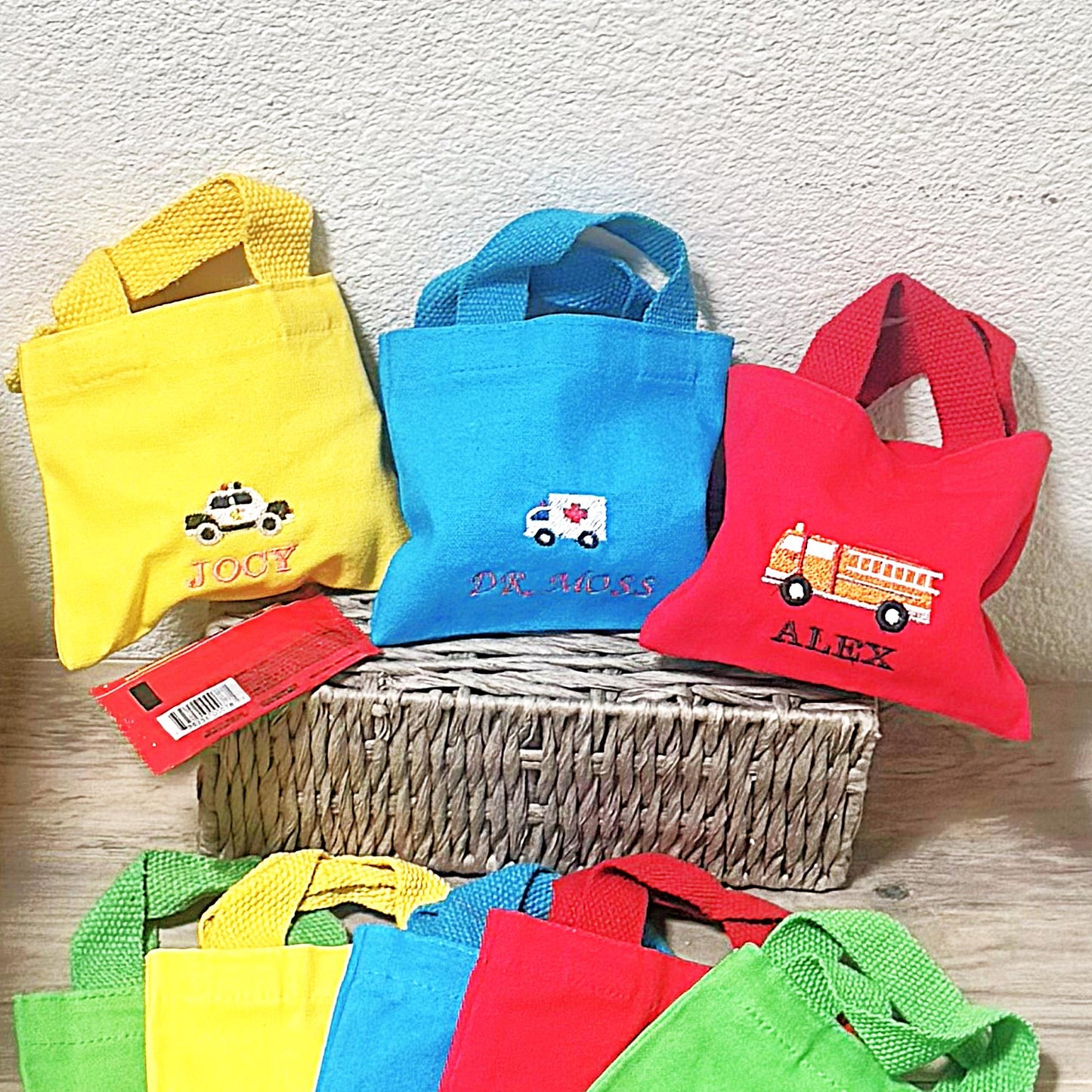 First Responder Birthday Party Embroidered Candy Bag
