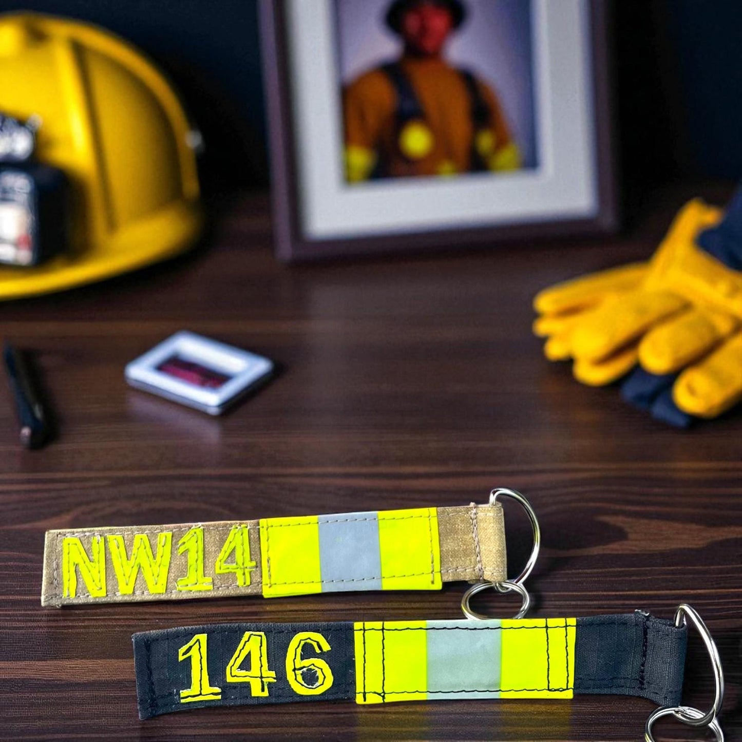 Firefighter Turnout Gear Keychain