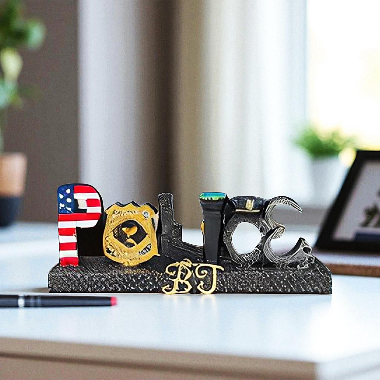 Policemen Personalized Desk Decor