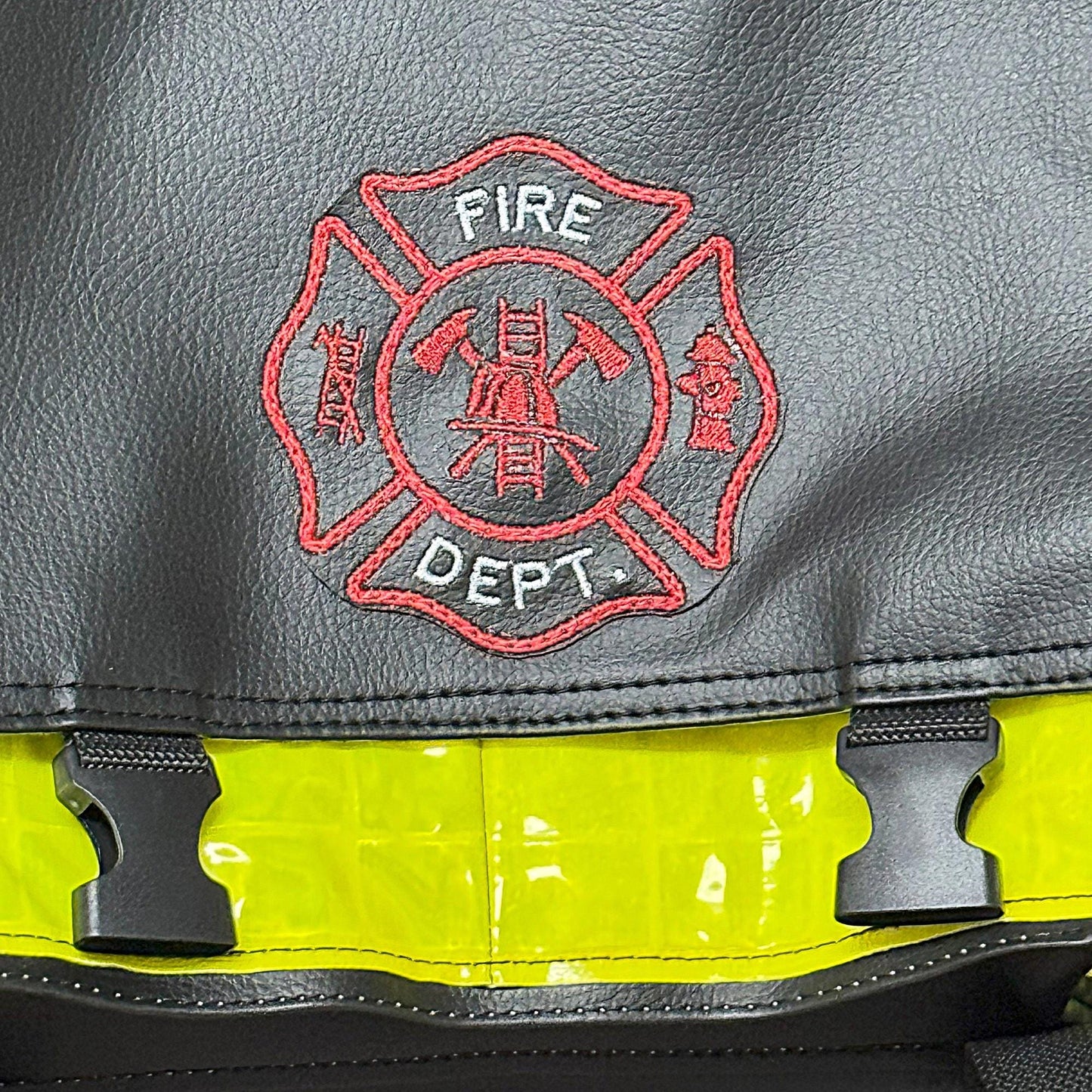 Firefighter Vinyl Work Messenger Bag