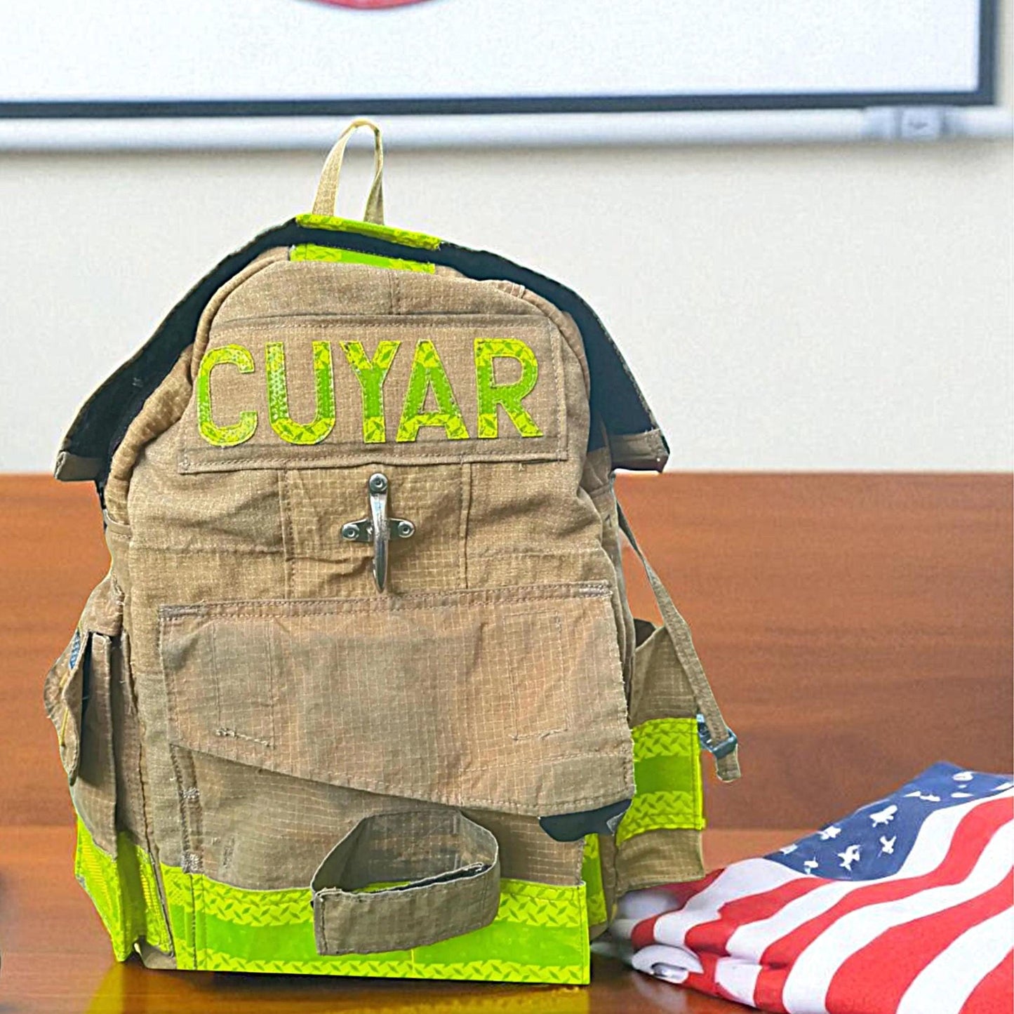 Firefighter Backpack with Glove Holder