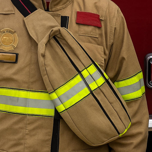 Firefighter Turnout Fanny Sling Handmade Bag