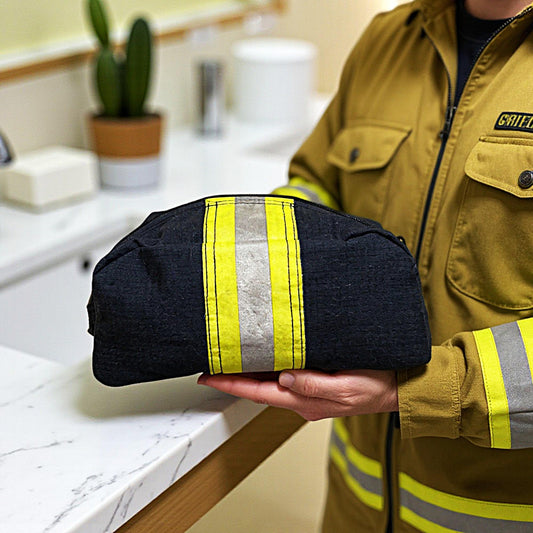 Handmade Firefighter Toiletry Bag