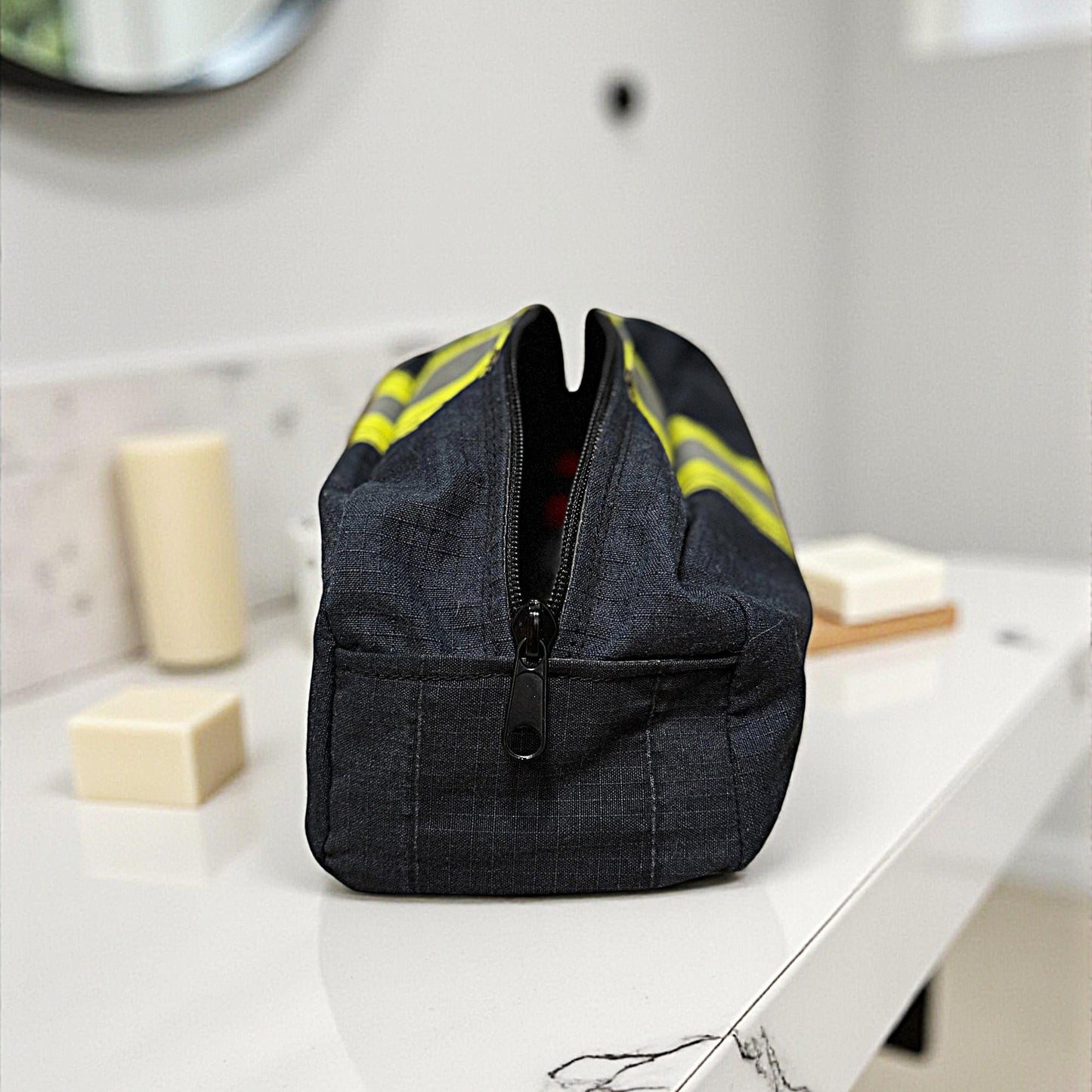 Handmade Firefighter Toiletry Bag