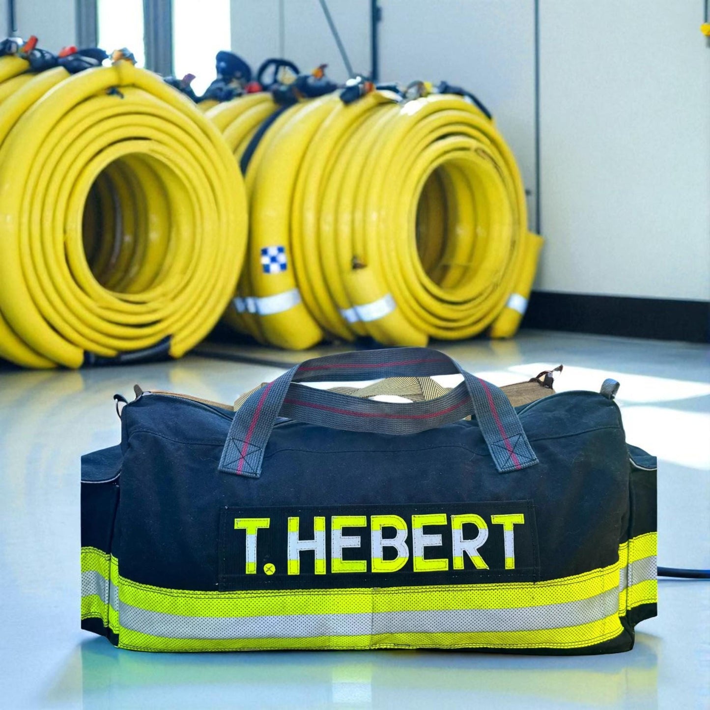 Firefighter Turnout Gear Duffle Bag – Black Turnout Edition
