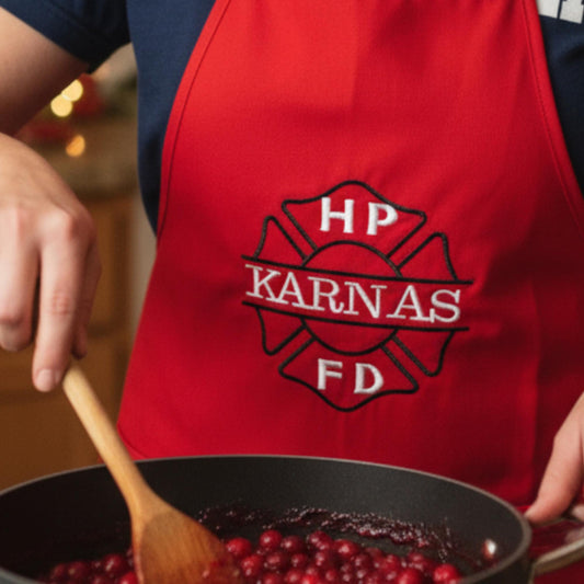 Firefighter Embroidered Apron