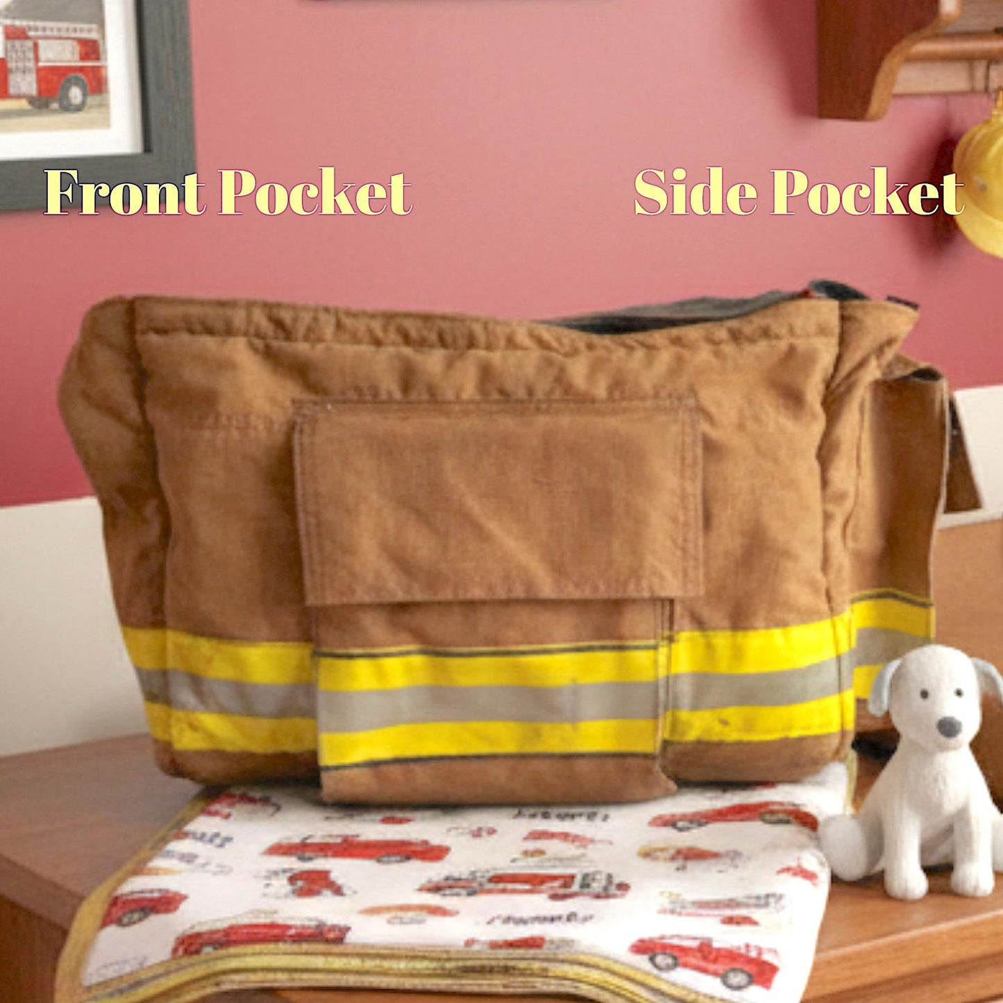 Firefighter Diaper Bag for Fireman