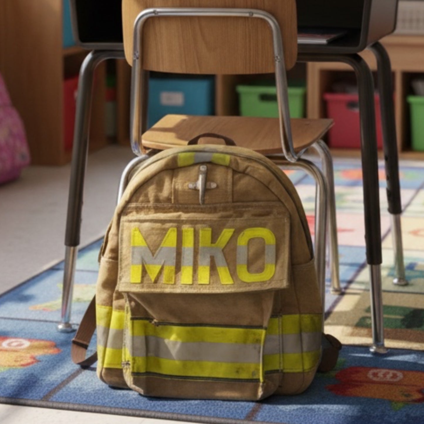 Personalized Kids Firefighter Turnout Gear Backpack