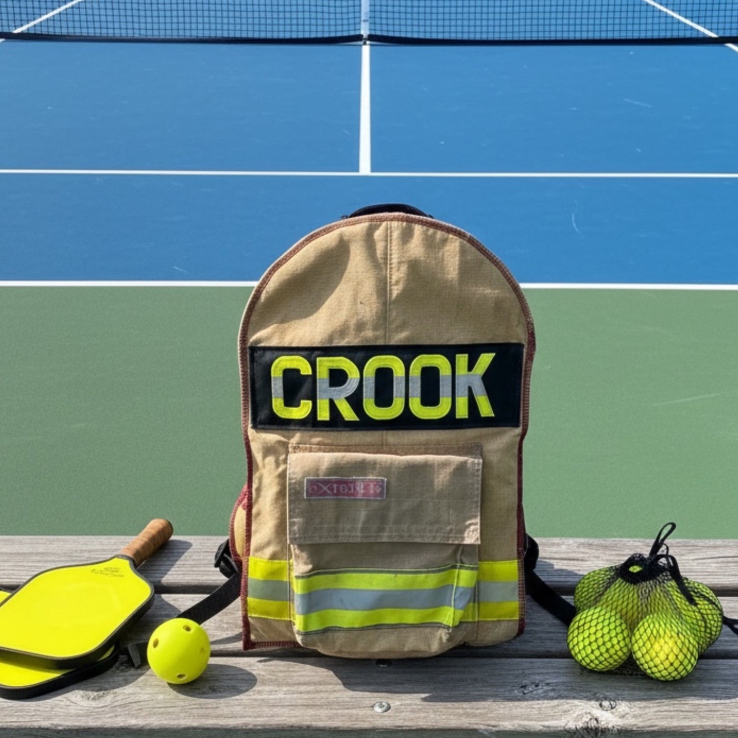 Firefighter Turnout Gear Pickleball Backpack – Personalized Sports Backpack