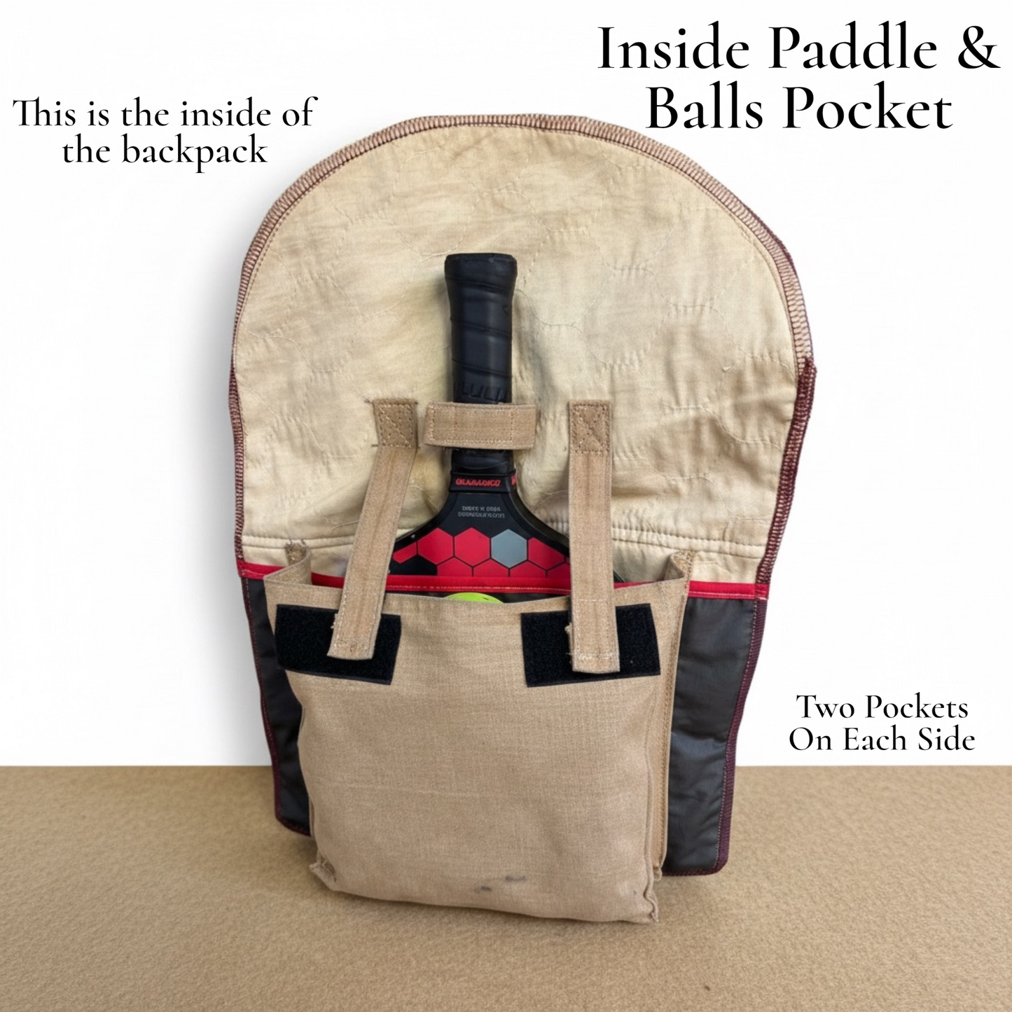 Firefighter Turnout Gear Pickleball Backpack – Personalized Sports Backpack