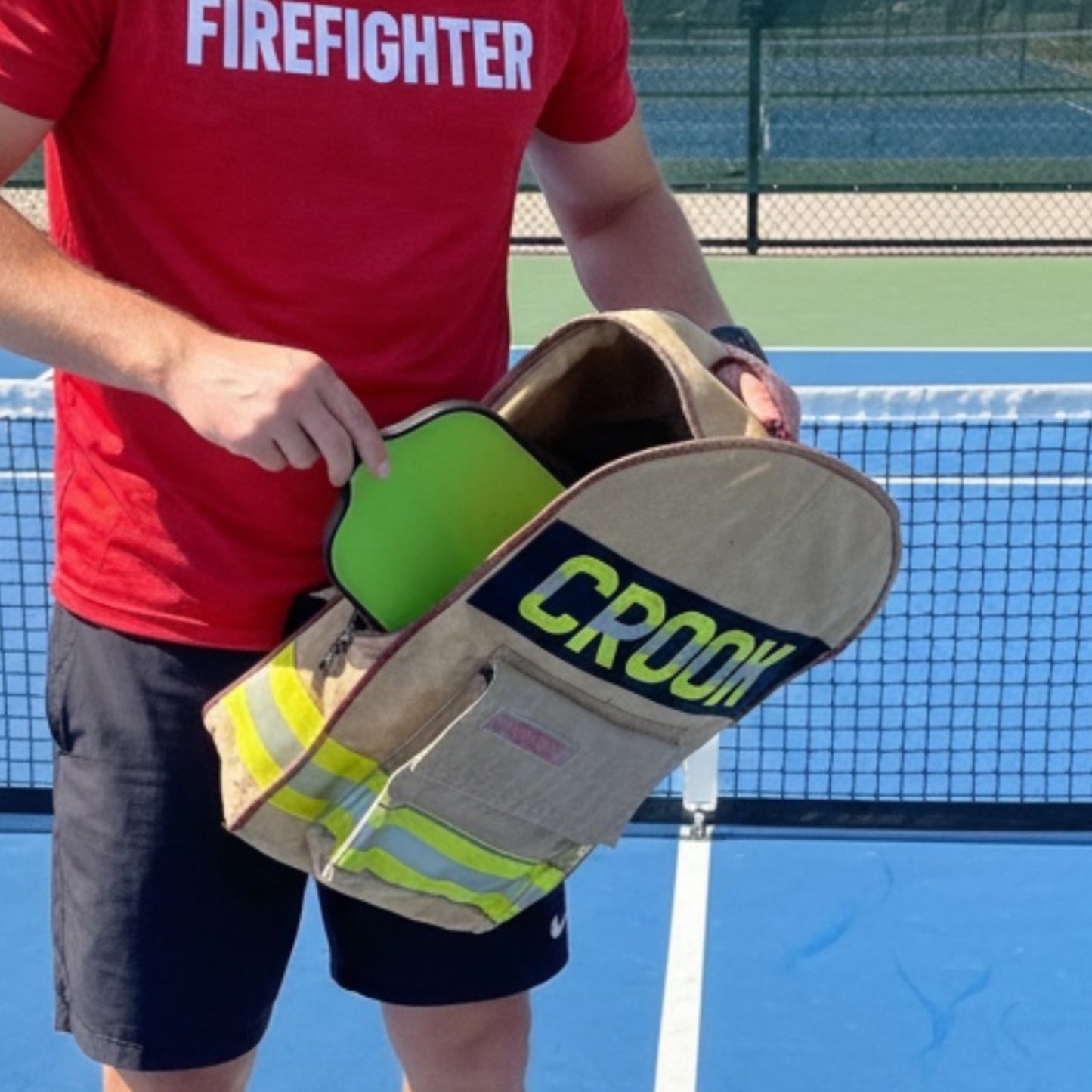 Firefighter Turnout Gear Pickleball Backpack – Personalized Sports Backpack